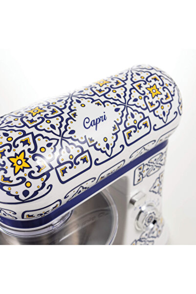 ARIETE Capri 1588/0C Planetary Mixer, 2400W, 5.5 l, 7 speeds, Pulse, Retro design, White/Blue