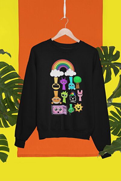 MAGORS SWEATSHIRT PENTRU COPII STIL-X SPRUNKI IMPRIMAT CU Gâtul Înalt