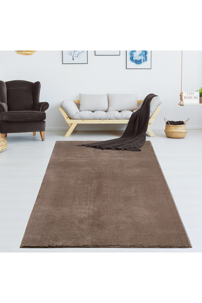 AGORATEKSTİL Fluffy, anti-slip fur rug VITRIN