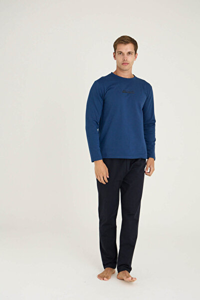 KLY Men's O-Neck Pajama Set Stylish Design Comfortable Sleep