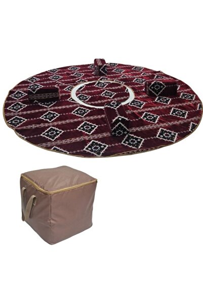 smart home A 6-piece heritage ground seating set suitable for travel, camping, and gardening, 300x300cm