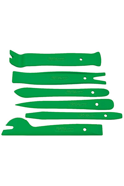 TOPTUL Set piese pentru demontat tapiteri JGAS0601, lungime 200 mm, din plast...