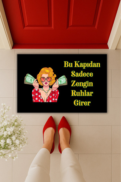 Dormot Yüksek Kaliteli Modern Dijital Baskı-Pop Art Zengin Ruhlara Özel Paspa...