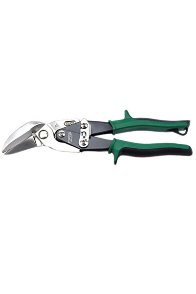 TOPTUL Foarfeca SBAD0224 pentru taiat tabla, varf curbat dreapta, lungime lam...