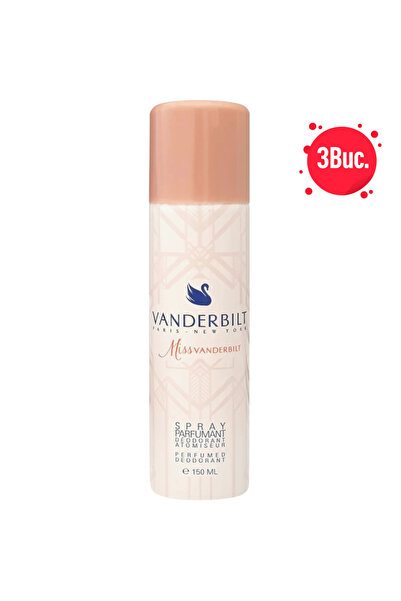 Vanderbilt DEODORANT 150ML MISS - 3 LA PACHET