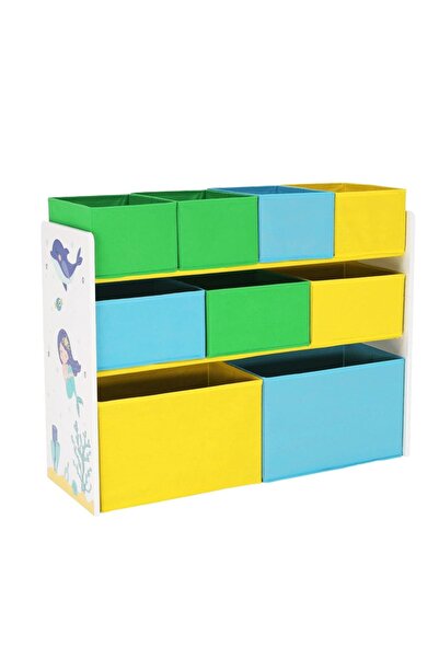 DacEnergy Organizator de jucarii , 9 cosuri din tesatura 82,5 x 29,5 x 66 cm,...