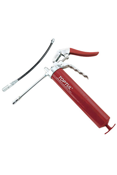 TOPTUL Pistol JGAE0203 metalic pentru gresare, capacitate 400 cc, lungime 360 mm, furtun flexibil 30