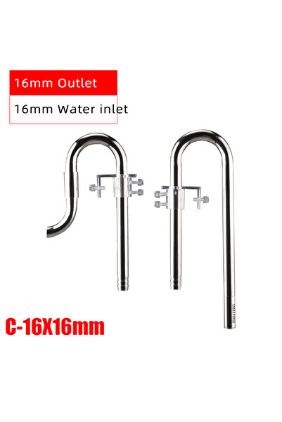 choice2 فلتر حوض سمك C-16X16mm ZRDRA ملحقات فلتر خارجي من الفولاذ المقاوم للص...