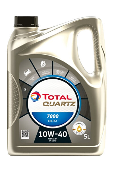 TOTAL Ulei Quartz 7000 Energy 10W40 169153, volum 5 litri, sintetic pentru motor Fiat, MB, VW
