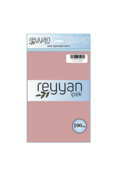 REYYAN İpek Düz Renk Yazma 100cm 014 A. Pudra Tekli Poşet Yazma