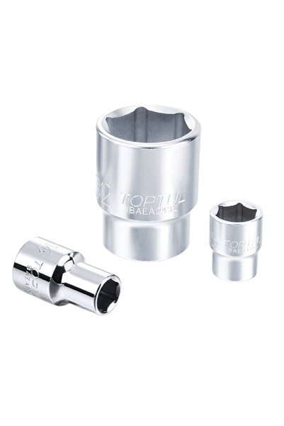 TOPTUL BAEA1220 TOPTUL socket wrench, 3/8 inch square drive, hexagonal profile, spanner size 20 mm