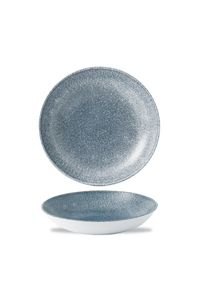 CHURCHILL وعاء راكو كوبيه من ستوديو برينتس، أزرق توباز، 24.8 سم