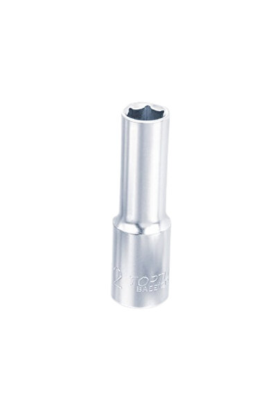 TOPTUL BAEE1208 wrench, deep socket, 3/8 inch square drive, hexagonal profile, opening c