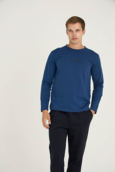 KLY Men's O-Neck Pajama Set Stylish Design Comfortable Sleep