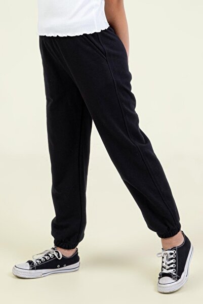 DMB BOYS & GIRLS Dmb Pantaloni pentru fete cu un singur fund 7-15 ani negri