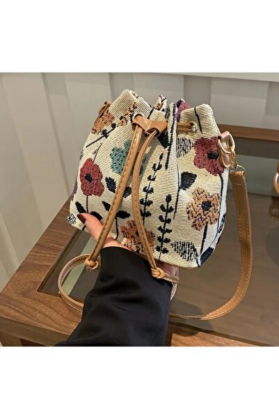 Alaçatı Çiçekli Omuz Çantası Vintange