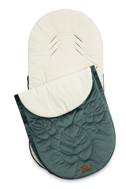 Sensillo Baby sleeping bag for stroller - Riviera, Emerald Green