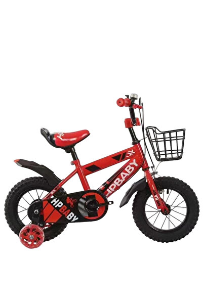 United Children's bike, size 12, with basket, suitable for children aged 3-4 years, red