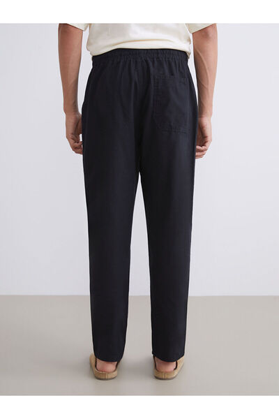 LC Waikiki Rahat Kalıp Keten Görünümlü Erkek Pantolon