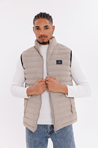 Firststops سترة رجالية قابلة للنفخ من قماش ستون نوفا