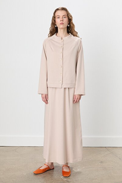 Nihan 2 İplik Etek Ceket Eşofman - 2 İplik Takım Taş