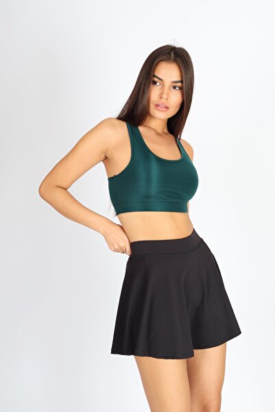 Softandbasic Green Lightly Supported Padded Sports Bralette