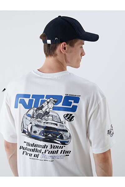 LC Waikiki Ανδρικό μπλουζάκι Özmarka New Season με λαιμόκοψη ποδηλάτου, νοστα...