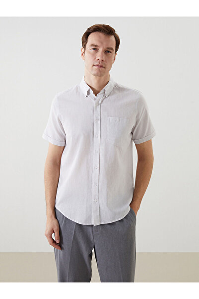 LC Waikiki Ανδρικό πουκάμισο New Season Regular Fit Λινό Μικτό - S56053Z8