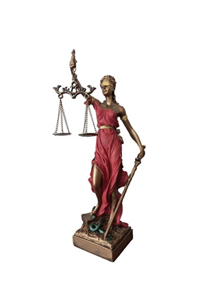 srs dizayn Adalet Tanrıçası Themis Heykeli, Mermer Döküm El Yapımı Heykel