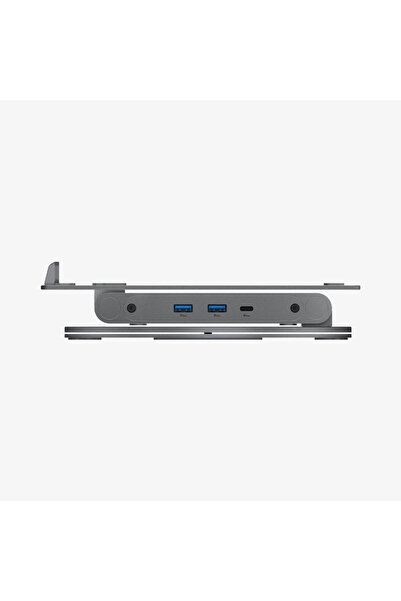 Spigen Laptop / MacBook Adjustable Desk Stand / Multi Hub Multiplexer 6 in 1 Port Ld204H - Amp08885