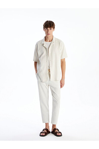 LC Waikiki Nevavm Comfortable Fit Dobby Men's Trousers with Difference