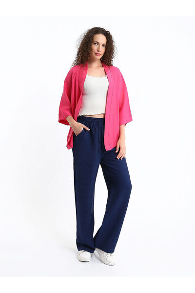 LC Waikiki Γυναικείο παντελόνι Özmarka Νέας Σεζόν με ελαστική μέση και κοπή κ...