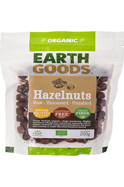 Earth Goods Organic Hazelnuts 12 x 200g