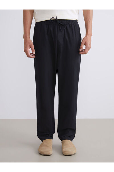 LC Waikiki Rahat Kalıp Keten Görünümlü Erkek Pantolon