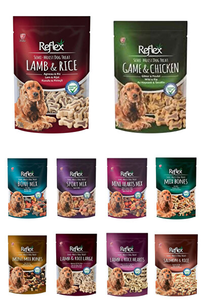 Reflex Semi Moist Karışık Köpek Ödülü Mama Paketi 150 gr x 10 Paket