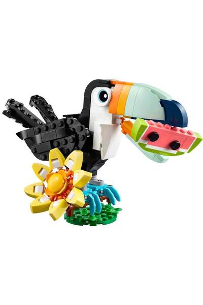 LEGO ®   Creator 3-in-1 Wild Animals: Tropical Toucan Bird 31173 - 7+ Toy Building Set (225P)