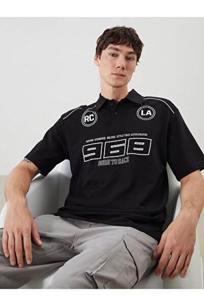 LC Waikiki تي شيرت رجالي مطبوع برقبة بولو من Peak New Season