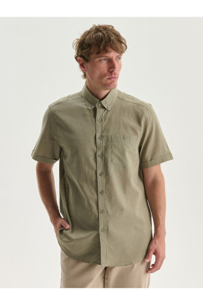 LC Waikiki Özmarka New Season Regular Fit Linen Blend Men's Shirt