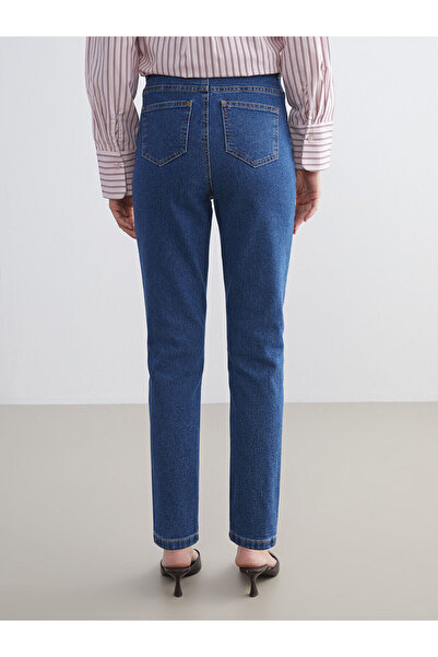 LC Waikiki Γυναικείο τζιν παντελόνι Indigo Mom Fit