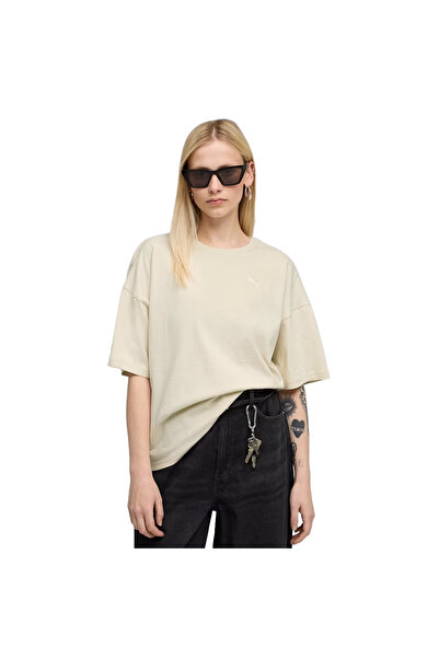 Puma Her Oversized Women's Beige Casual Style T-Shirt 68814887