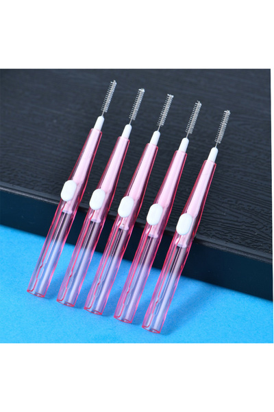 L&Wen Push-Pull Interdental Brush, Dental Toothpick Floss for Braces 60 PCS (0.6mm）