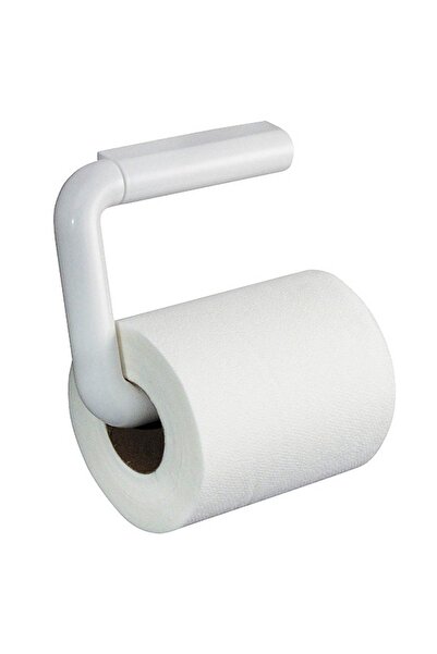 ACE حامل مناديل حمام مثبت على الحائط من إنترديزاين (20.3 × 14.4 × 19.5 سم، أبيض)