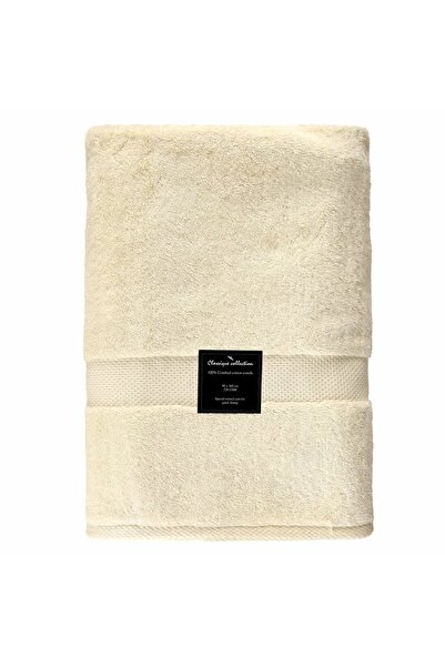 ACE منشفة حمام تروبيل الكلاسيكية (90 × 160 سم، كريمي)