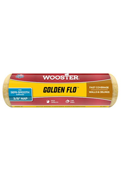 Wooster غطاء أسطوانة طلاء سريعة التغطية من en Flo مقاس 9 × 3/8 بوصة