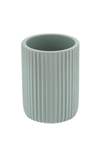 ACE كوب تيندانس من البولي راتنج مع شرائط مستديرة (أخضر، 7 × 7 × 9.5 سم)