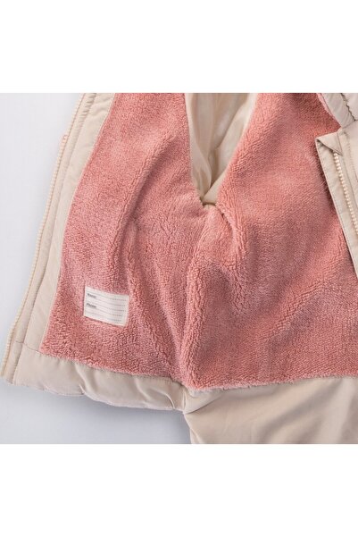 Midimod Water and Windproof Hooded Inflatable Plush Winter Girl's Coat 2-6 Years Old 50327