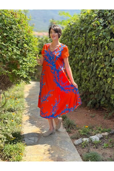 Punta Otantik Ft179006 Viscose Fethiye Dress