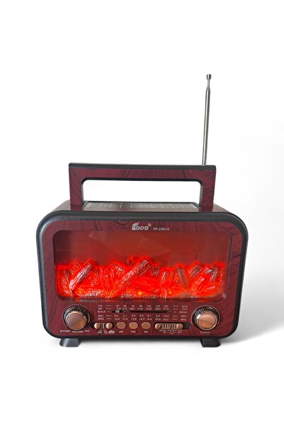 EPE Şömine Görünümlü Nostaljik Radyo
