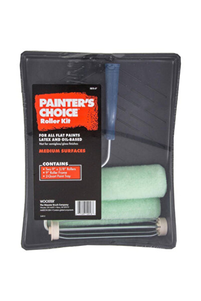Wooster مجموعة أسطوانة طلاء عالية الجودة من Painter's Choice مقاس 9 × 3/8 بوصة