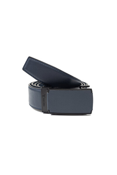 TORO NERO Curea bărbătească din piele bleumarin Moderny Automatic - ToroNero